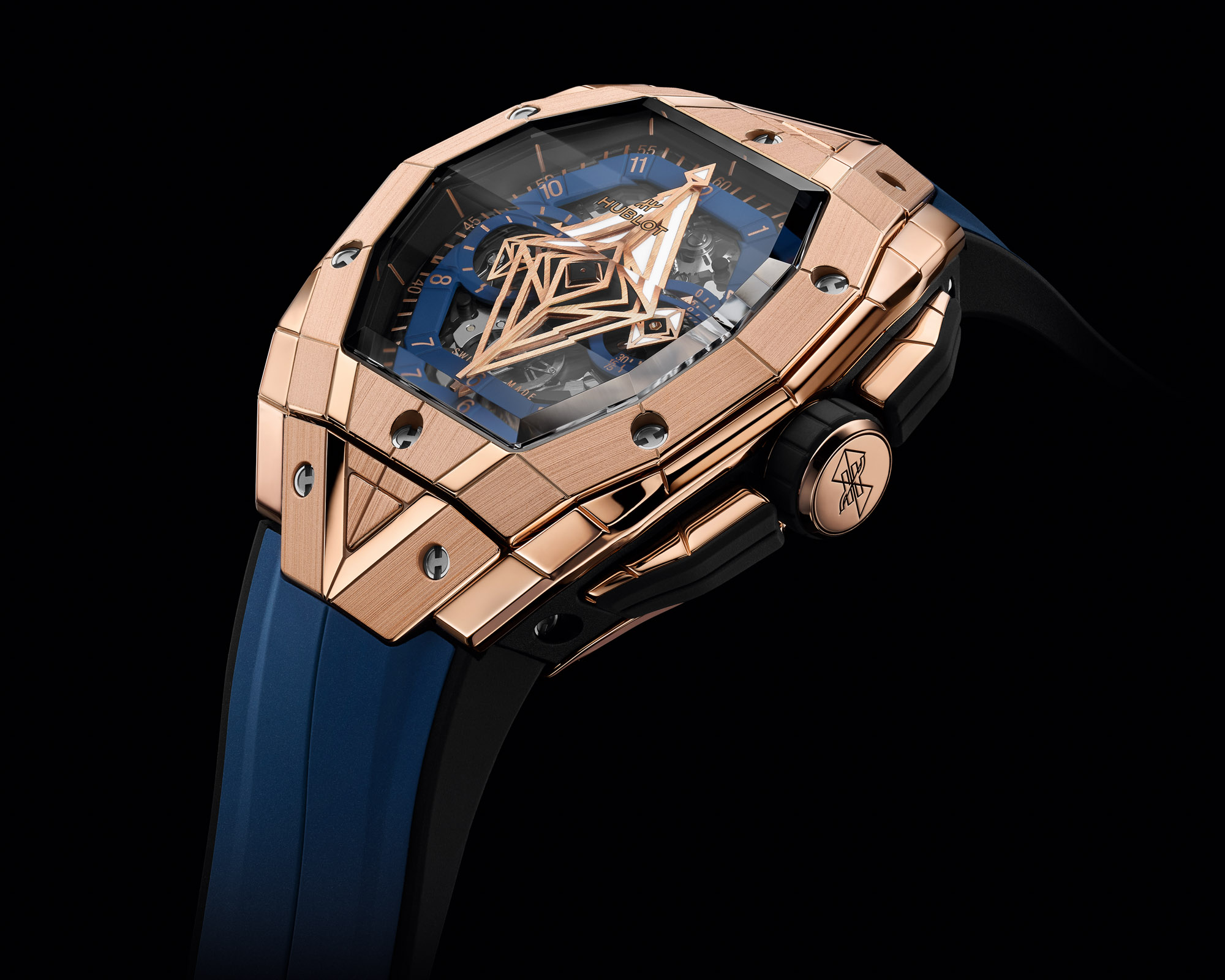 Replique Hublot Spirit Of Big Bang Sang Bleu King Gold Céramique Bleue