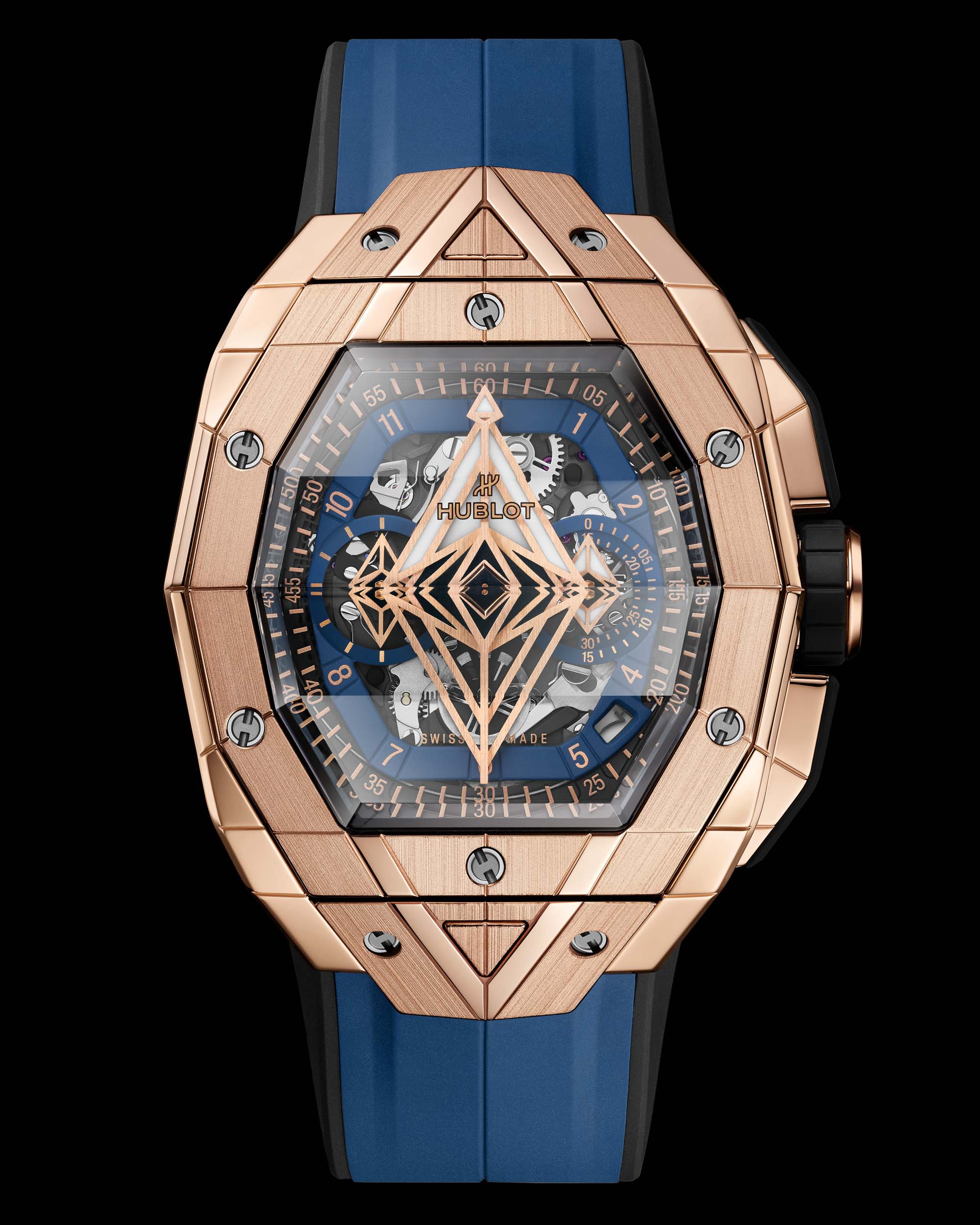 Replique Hublot Spirit Of Big Bang Sang Bleu King Gold Céramique Bleue