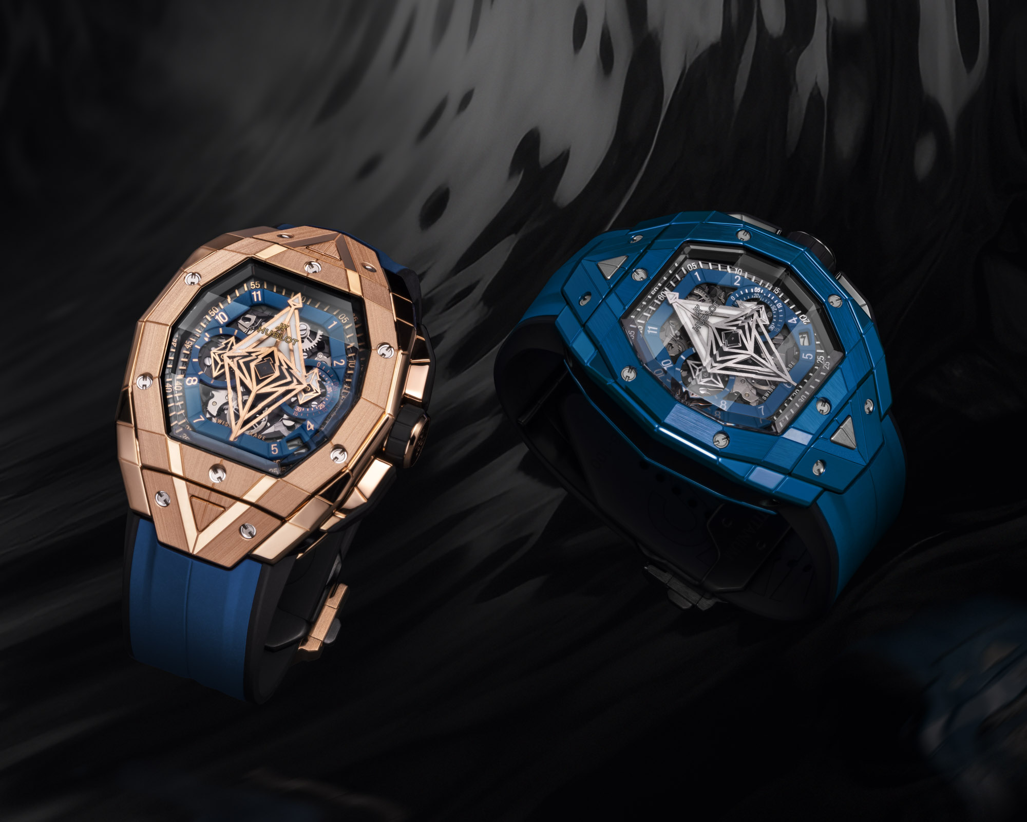 Replique Hublot Spirit Of Big Bang Sang Bleu King Gold Céramique Bleue