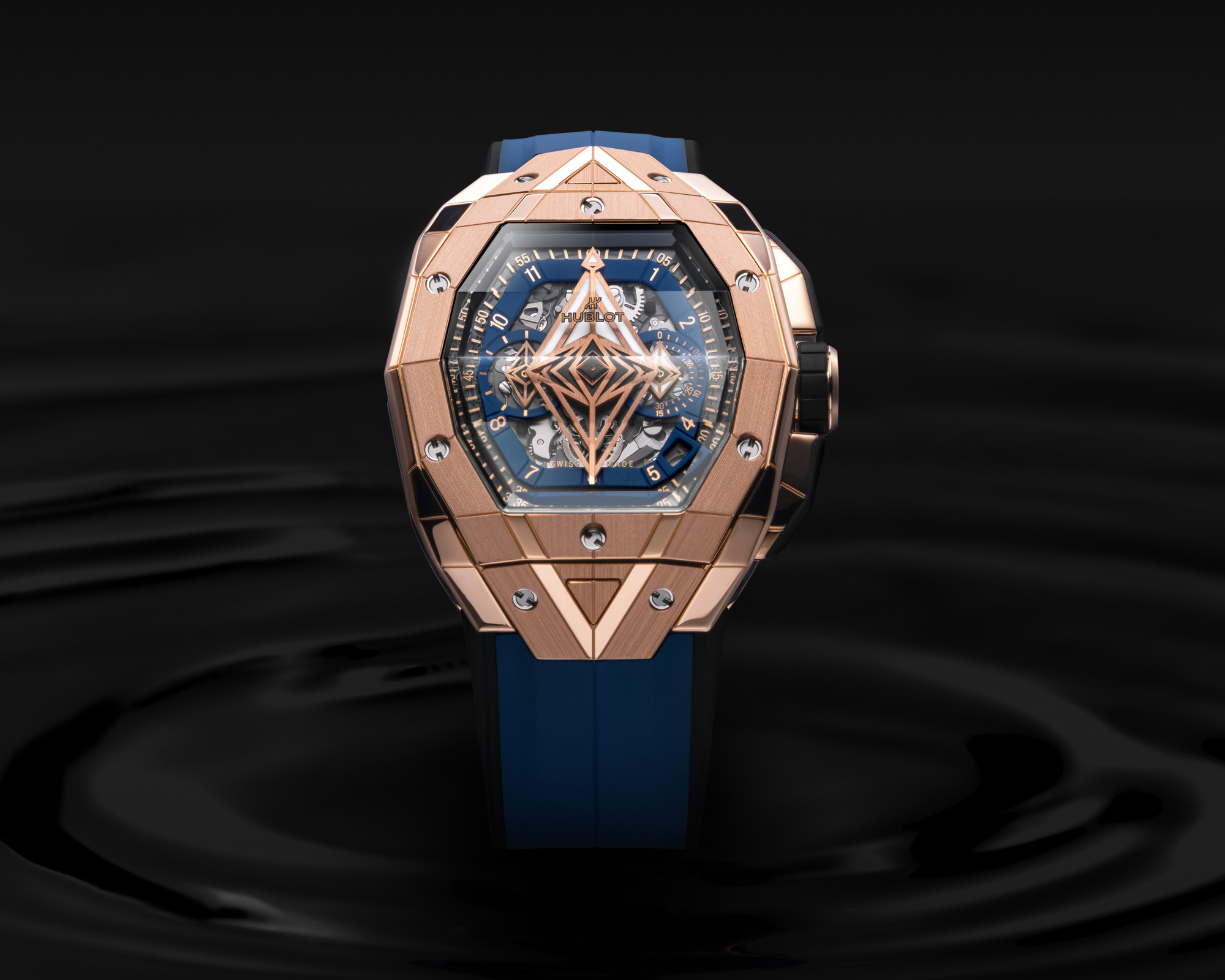 Replique Hublot Spirit Of Big Bang Sang Bleu King Gold Céramique Bleue